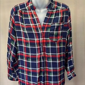 Market & Spruce Plaid Shirt, Sz. Medium